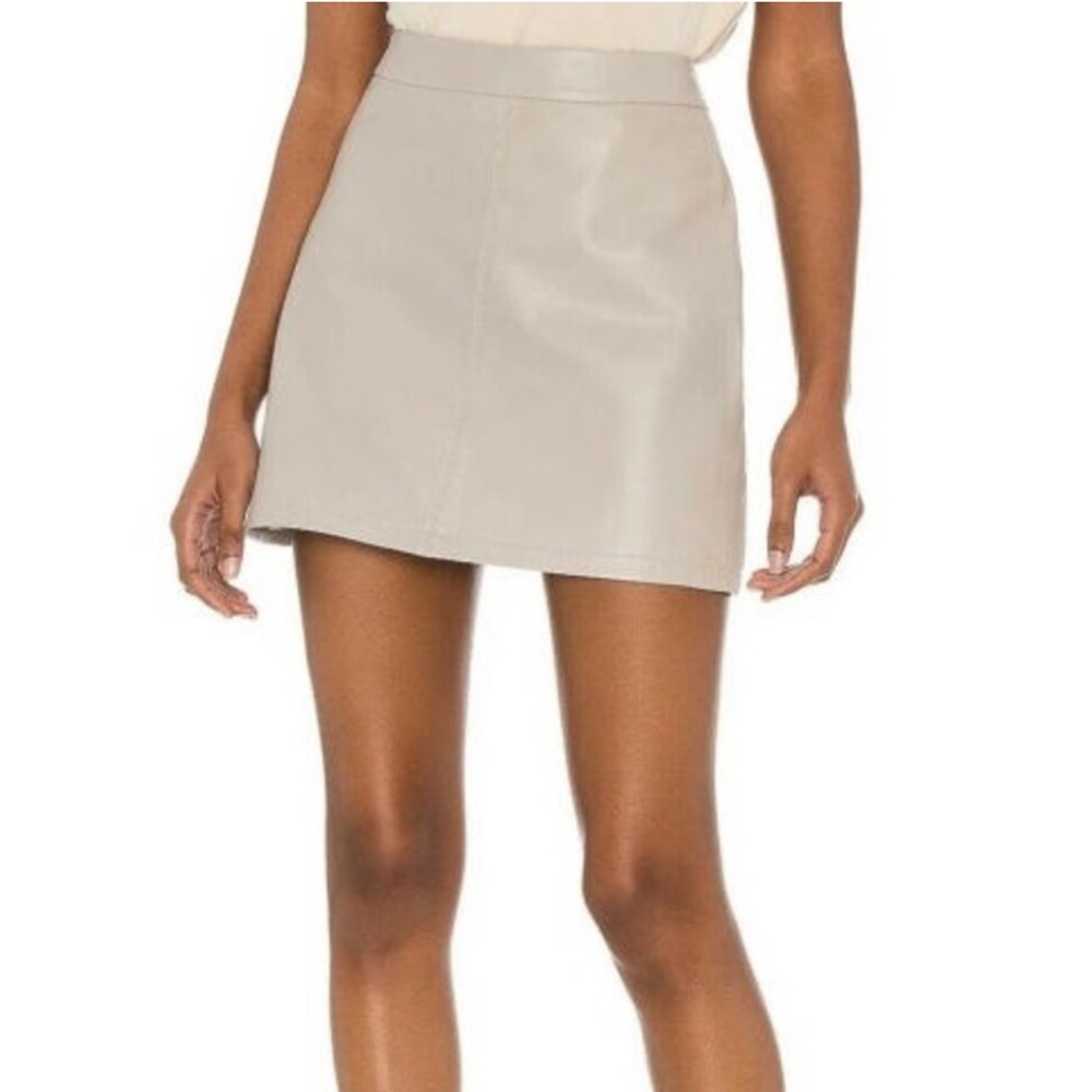 Cupcakes & Cashmere Cream Tan Mini Pencil Skirt